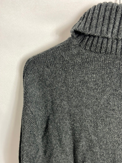 TOMTAILOR. Jersey gris cuello vuelto. TXS