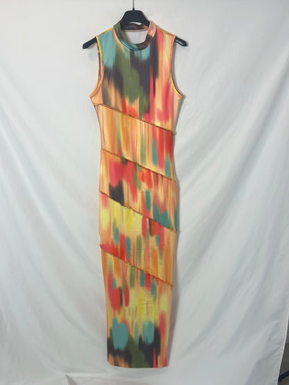 OTHERS. Fitted tie-dye midi dress TM