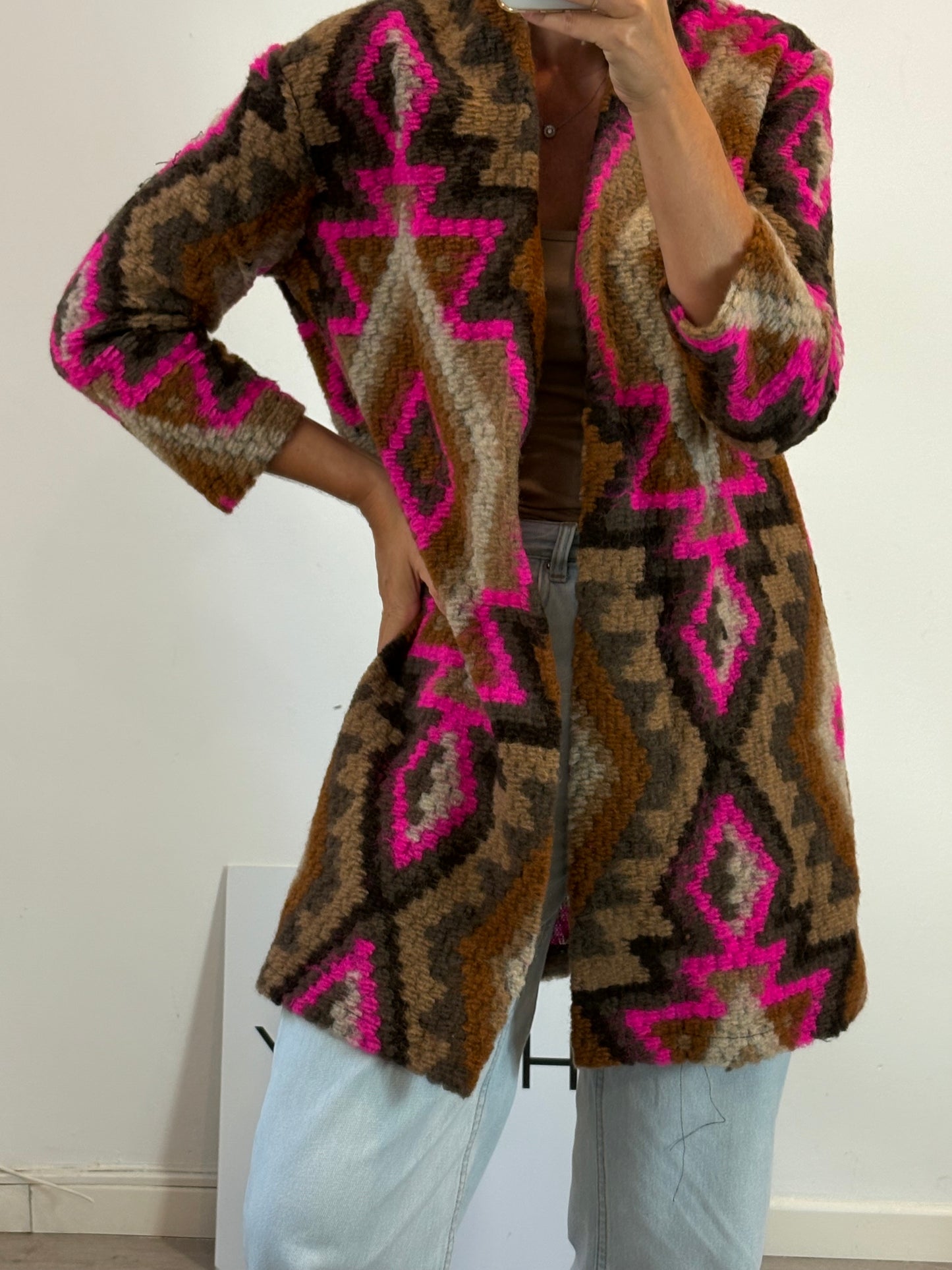 OTRAS. Chaqueta texturas colores. T M