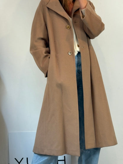 ADOLFO DOMÍNGUEZ. Abrigo largo  lana y cashmere