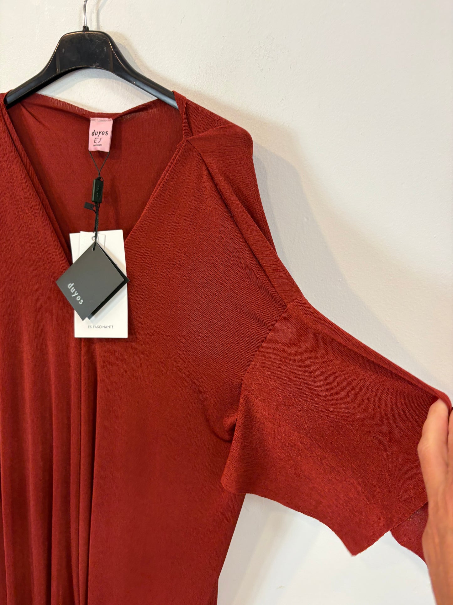 DUYOS. Vestido midi punto elástico
