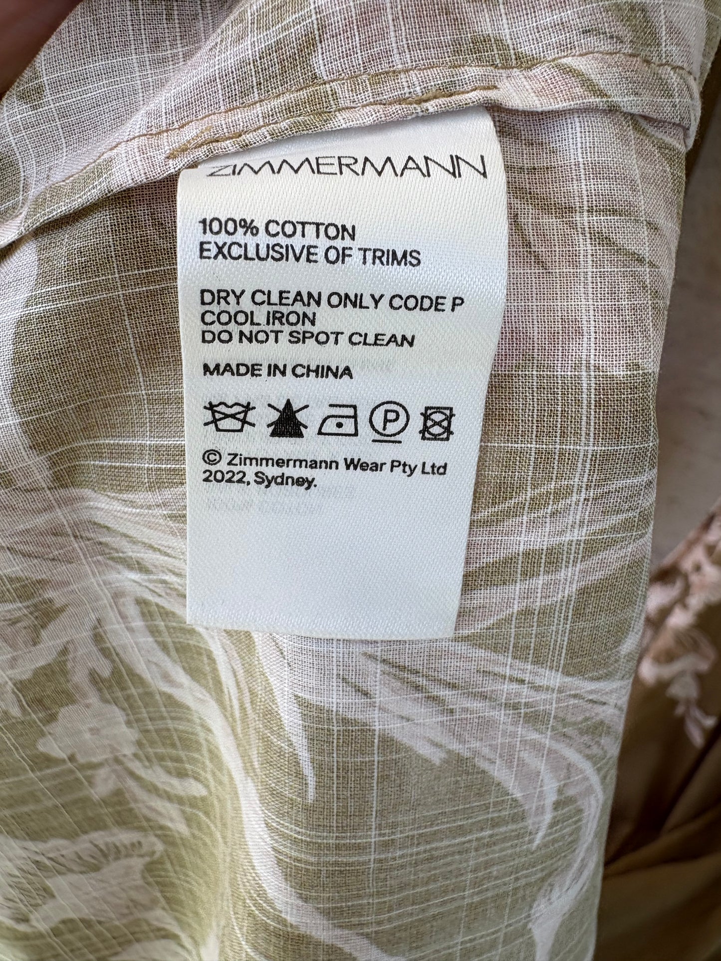 ZIMMERMANN. Vestido midi cruzado estampado floral