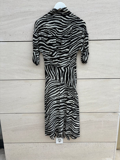 ISABEL MARANT ETOILE. Vestido fluido asimetrías bicolor