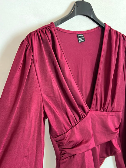 SHEIN. Body elastico brillo. T S