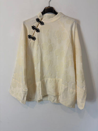 ZARA. Asian style texture blouse. T.S.