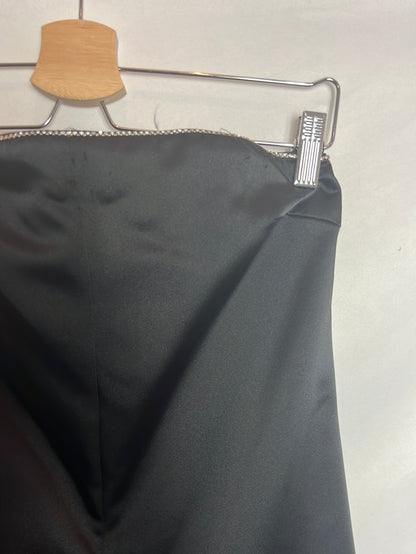 ZARA. Mono satinado palabra de honor. T S (Tara)