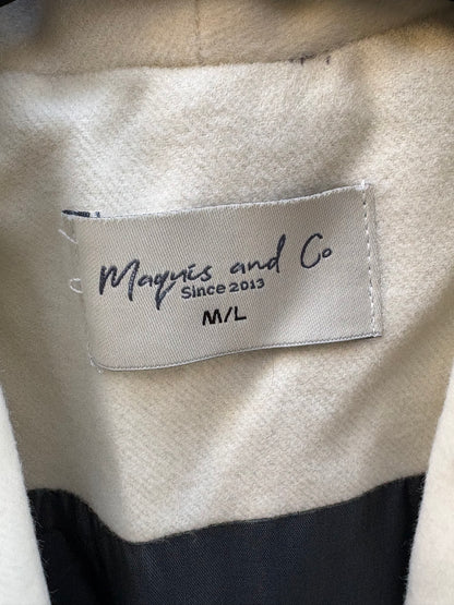 MAQUIS AND CO. Abrigo largo gris solapa