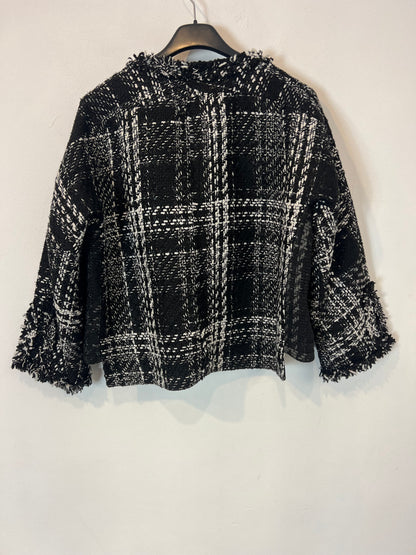 TERIA YABAR. Black tweed jacket. T.S.