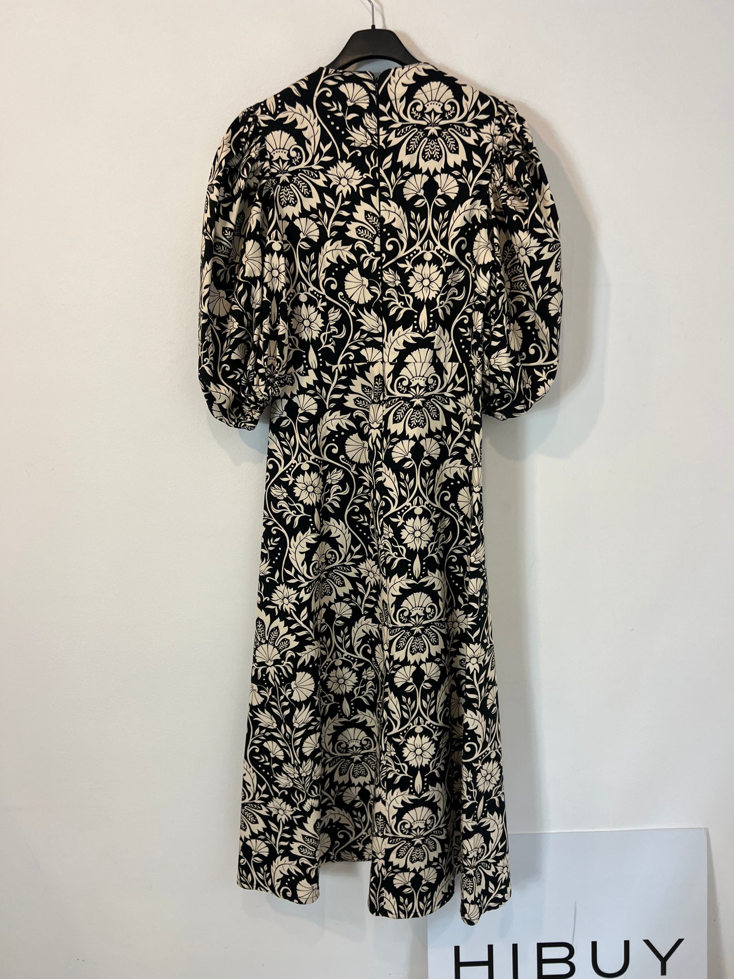 MARAVIC. Vestido negro flores T.xs