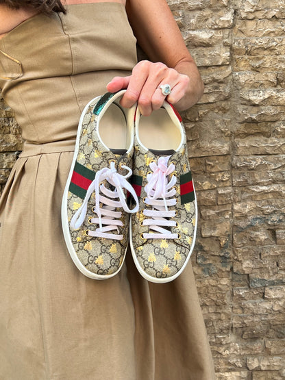 GUCCI. Zapatilla Gucci Ace con tribanda T 38