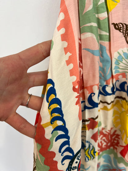 ZARA. Total look falda y top estampado T.xs/s