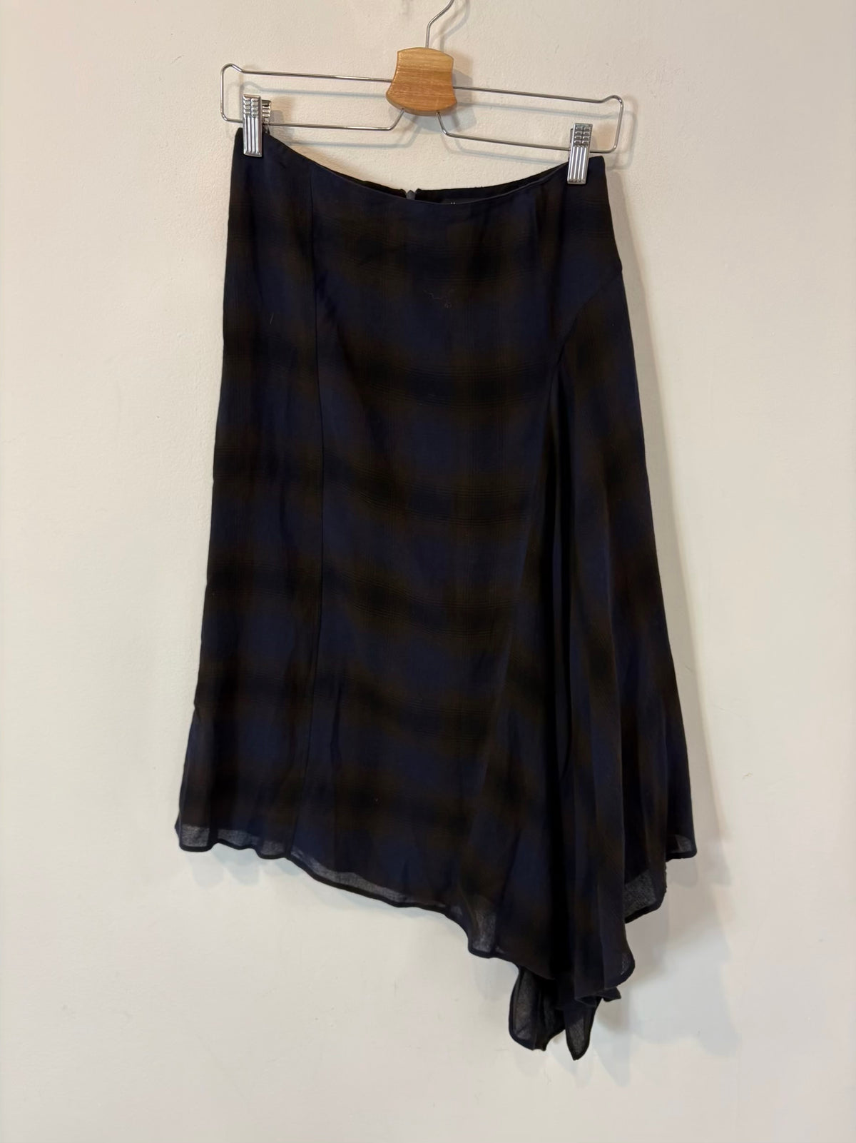 MASSIMO DUTTI. Falda midi con lana asimétrica