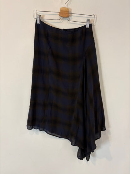 MASSIMO DUTTI. Falda midi con lana asimétrica