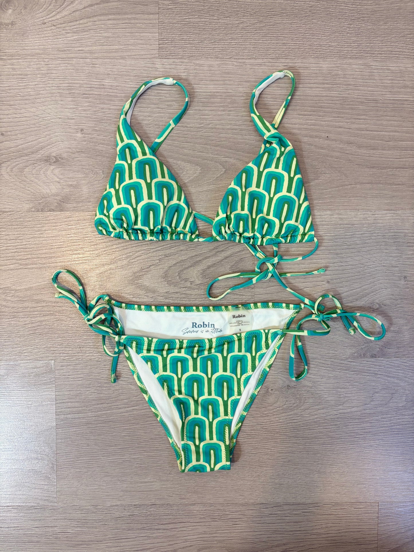 ROBIN. Bikini estampado geométrico