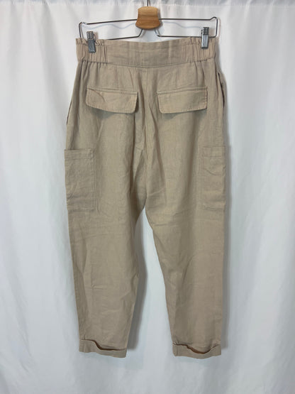 ZARA. Beige trousers with pockets. Size 34 (s)