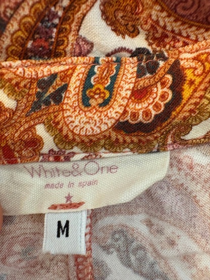 WHITE&amp;ONE. Tile flower kimono Tu(M)