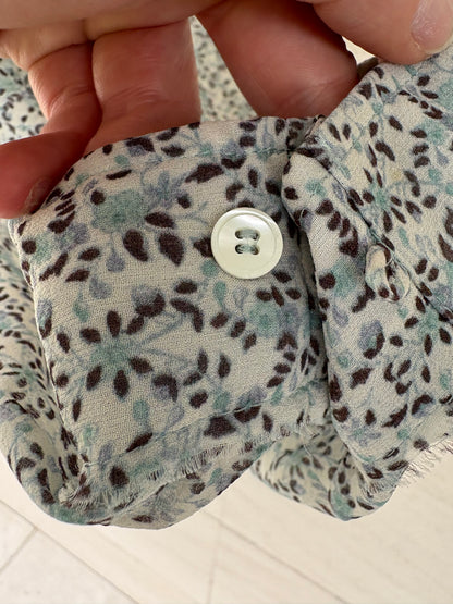 MASSCOB. Blusa seda estampada. T XS