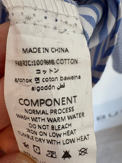 OTRAS. Blusa rayas volantes