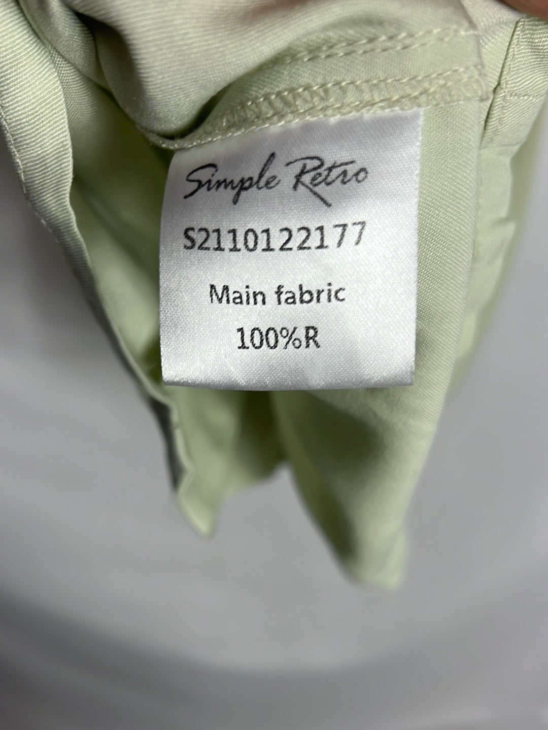 SIMPLE RETRO. Vintage style green blouse. TM