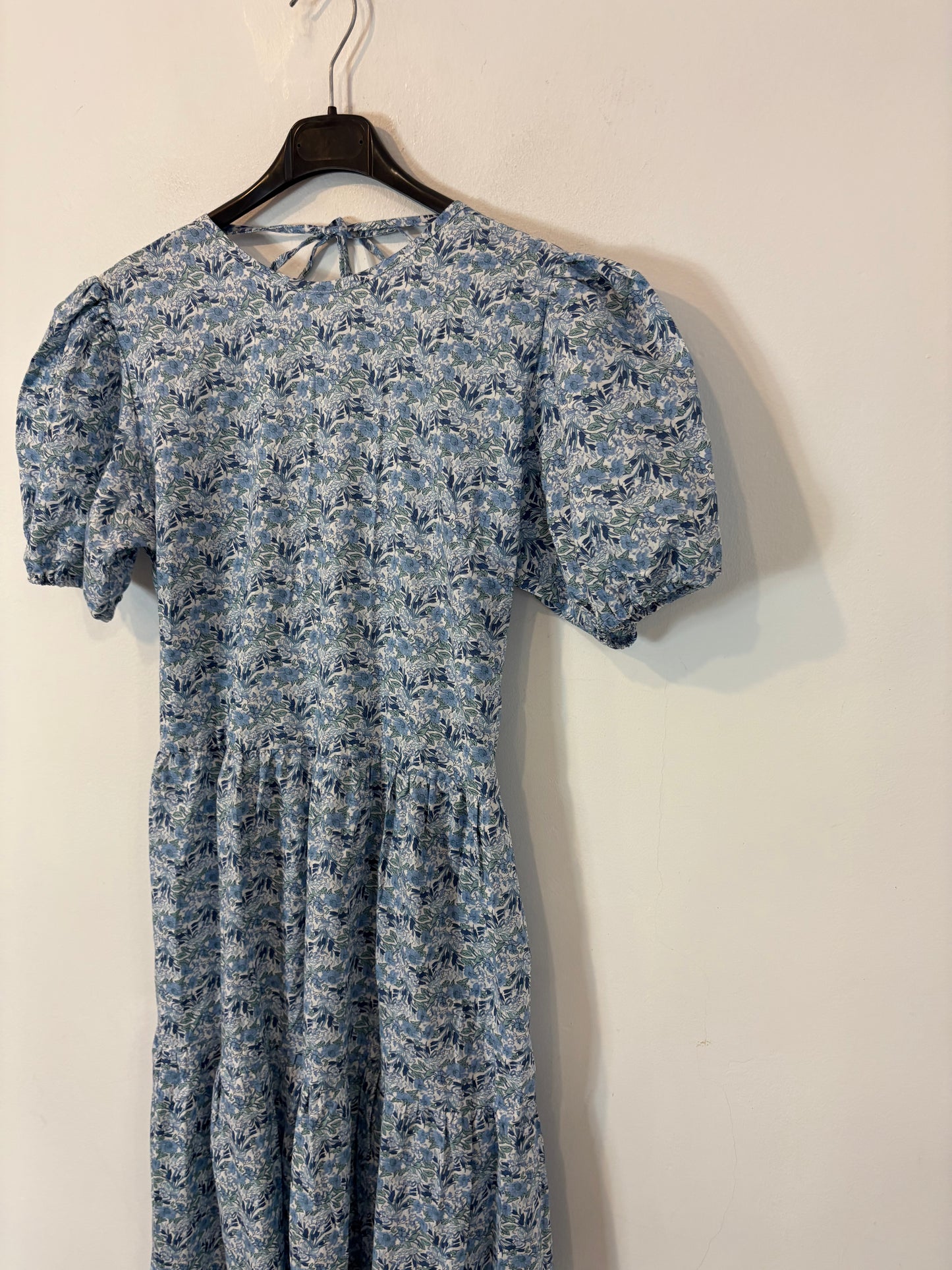 POPPELIN. Vestido largo  estampado detalle espalda