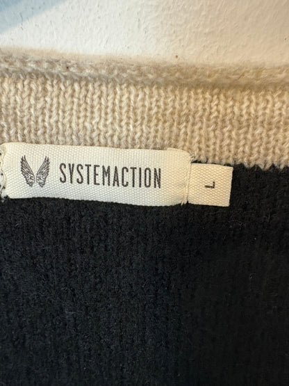SYSTEMACTION. Chaqueta punto bicolor