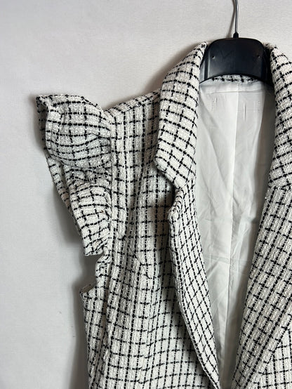 OTRAS. Chaleco cuadros tweed T.u(s)