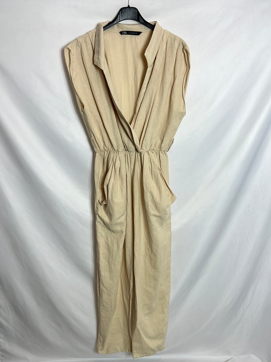 ZARA: Mono largo beige. T S