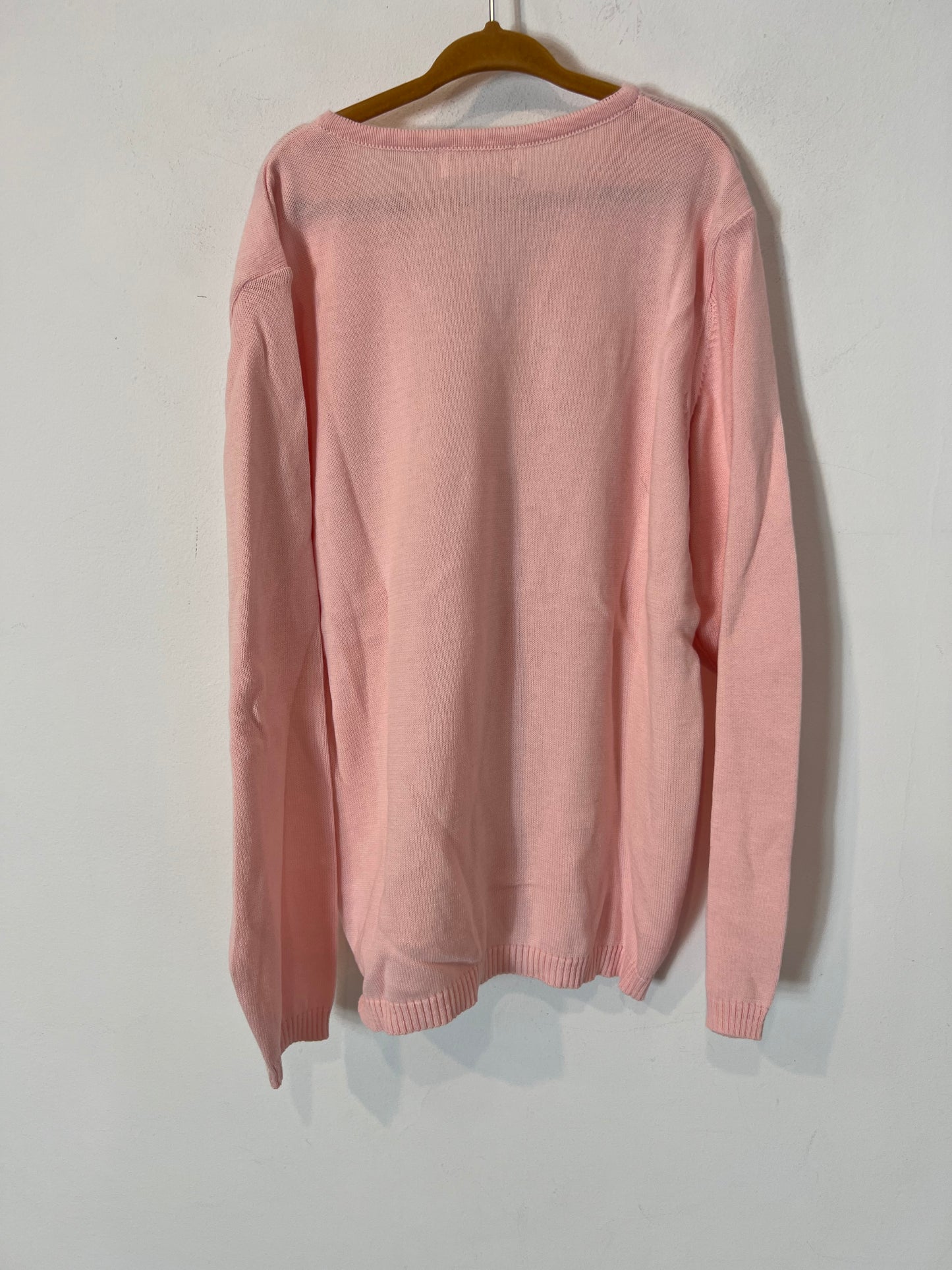 NECK&NECK. Jersey rosa algodón. T 10-11 años