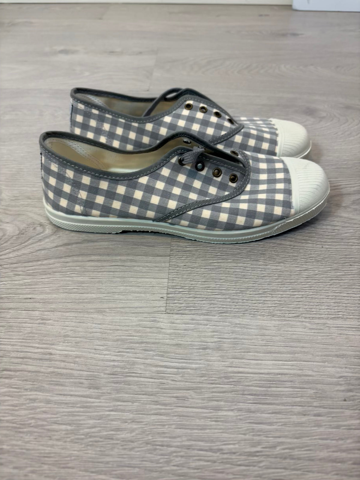 NATURAL WORLD. Zapatillas vichy eco friendly. T 38