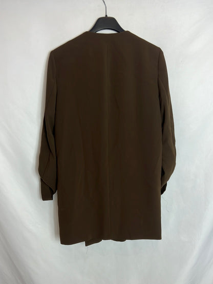 ZARA. Green double-breasted blazer with buttons. Size XS