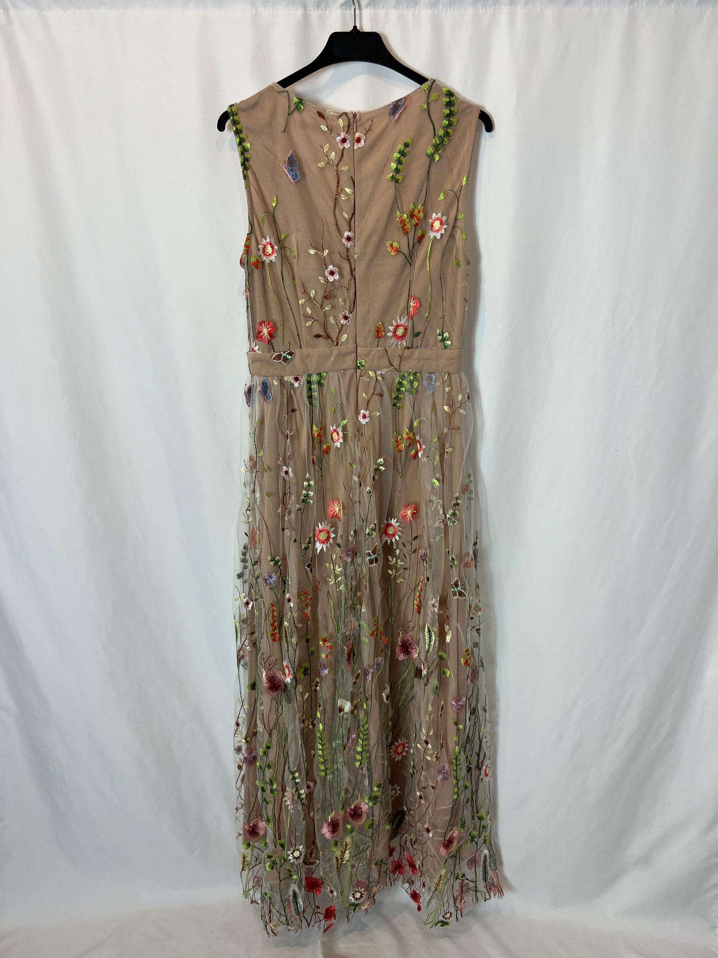 CHOKLATE. Vestido tull bordado. T.M