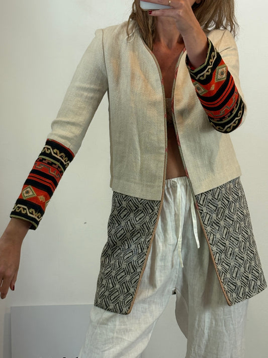 SÉZANE. Multicolored raffia bag