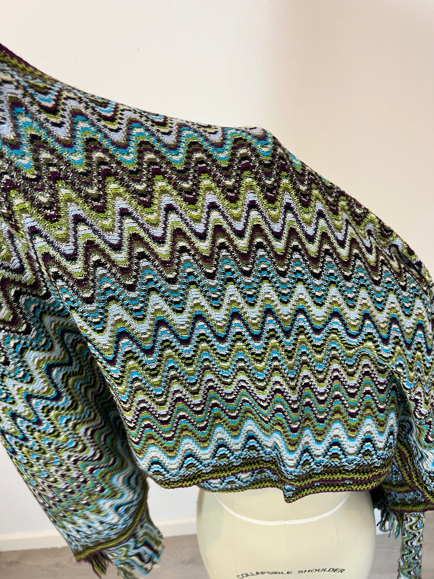 MISSONI. Poncho estampado con lana