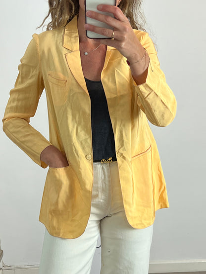 FORTE FORTE. Flowy yellow blazer. Size 1 (S)