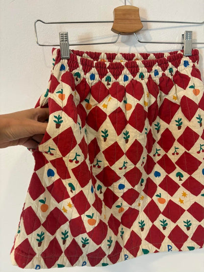 BOBO CHOSES. Falda corta estampada textura