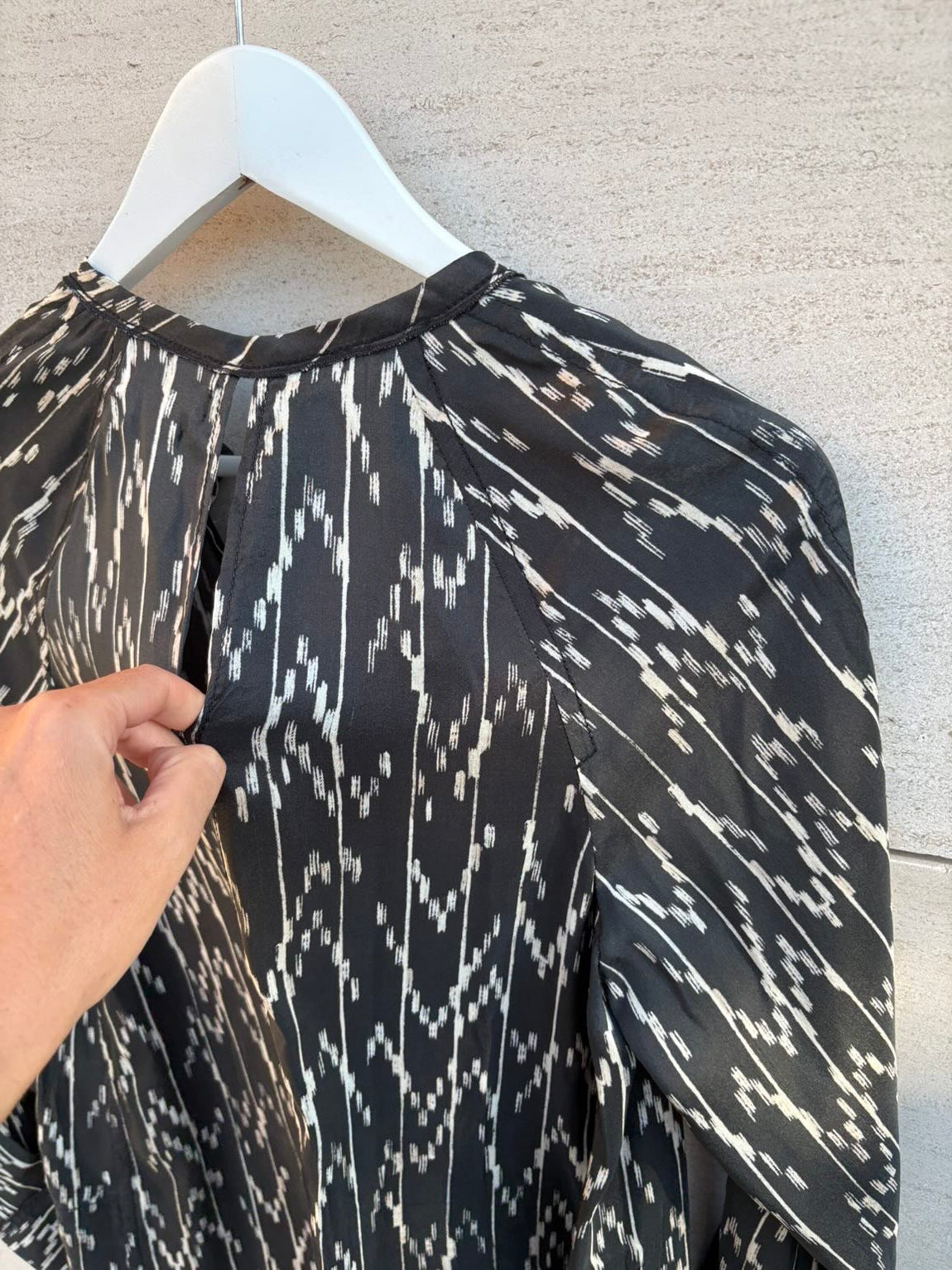 ISABEL MARANT. Vestido largo seda con cinturón