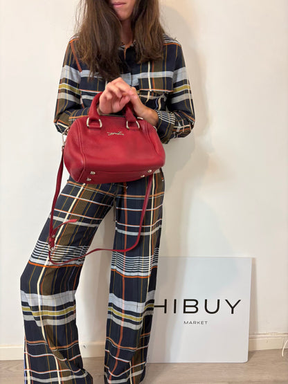 BIMBA Y LOLA. Bolso  piel doble asa rojo