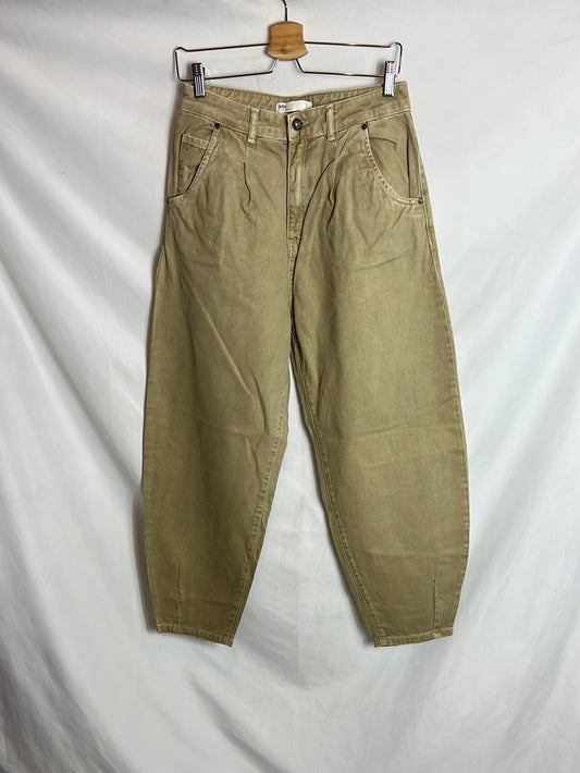 ZARA. Denim estilo bombacho . T 38