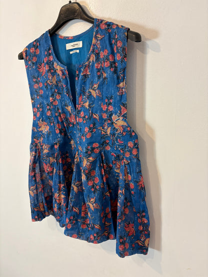 ISABEL MARANT. Blue floral top T.36