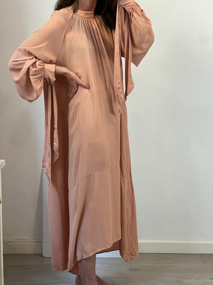 OTRAS. Vestido fluido salmon TU(s)