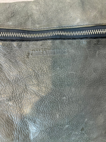 ZADIG&VOLTAIRE. Bolso gris piel doble asa
