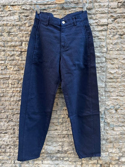 ZARA. Denim azul marino recto. T 34 (S)