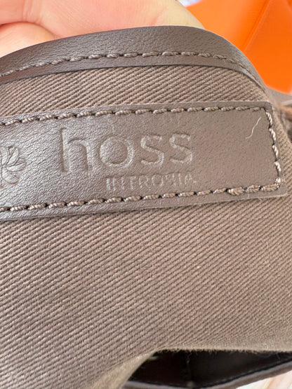 HOSS INTROPIA. Bolso marrón oscuro flecos
