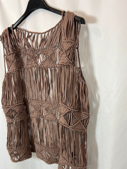 OTRAS. Chaleco tiras hippie T.s