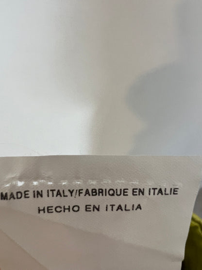 VALENTINO. Falda seda verde tablas. T 8 (38)