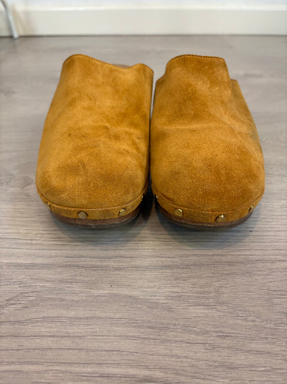 SÉZANE. Zueco camel piel