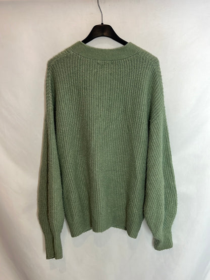 ZARA. Chaqueta  punto verde . T 13-14 años (M)