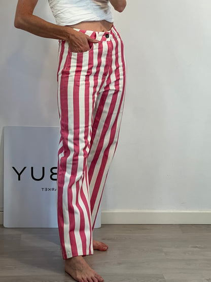 BALZAC. Pantalón denim rayas T.36