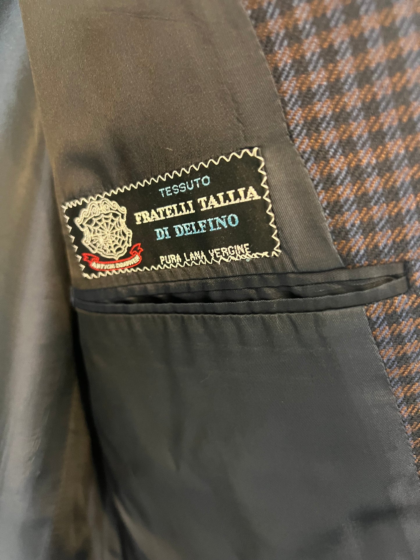 PAZ ZILERI. Checked wool jacket. Size 52