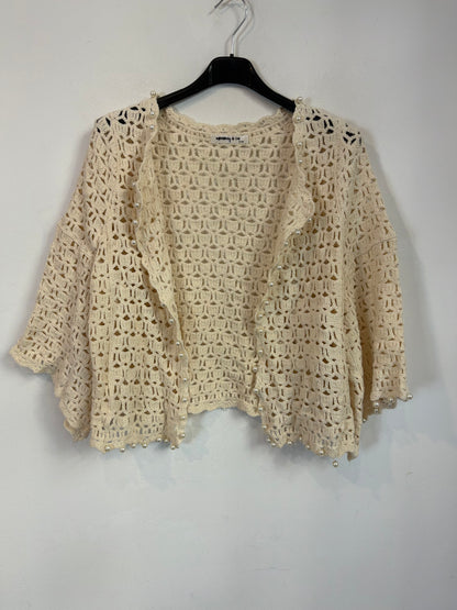 MEMORY & CO. Chaqueta croché perlas
